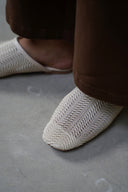 WHITE SOFT BR MULES