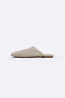 WHITE SOFT BR MULES