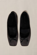 BLACK DUSK SATIN PUMPS